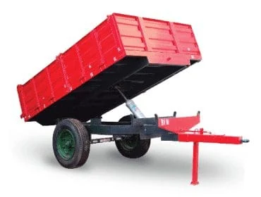 Small archive photograph of a hydraulic tipping trailer